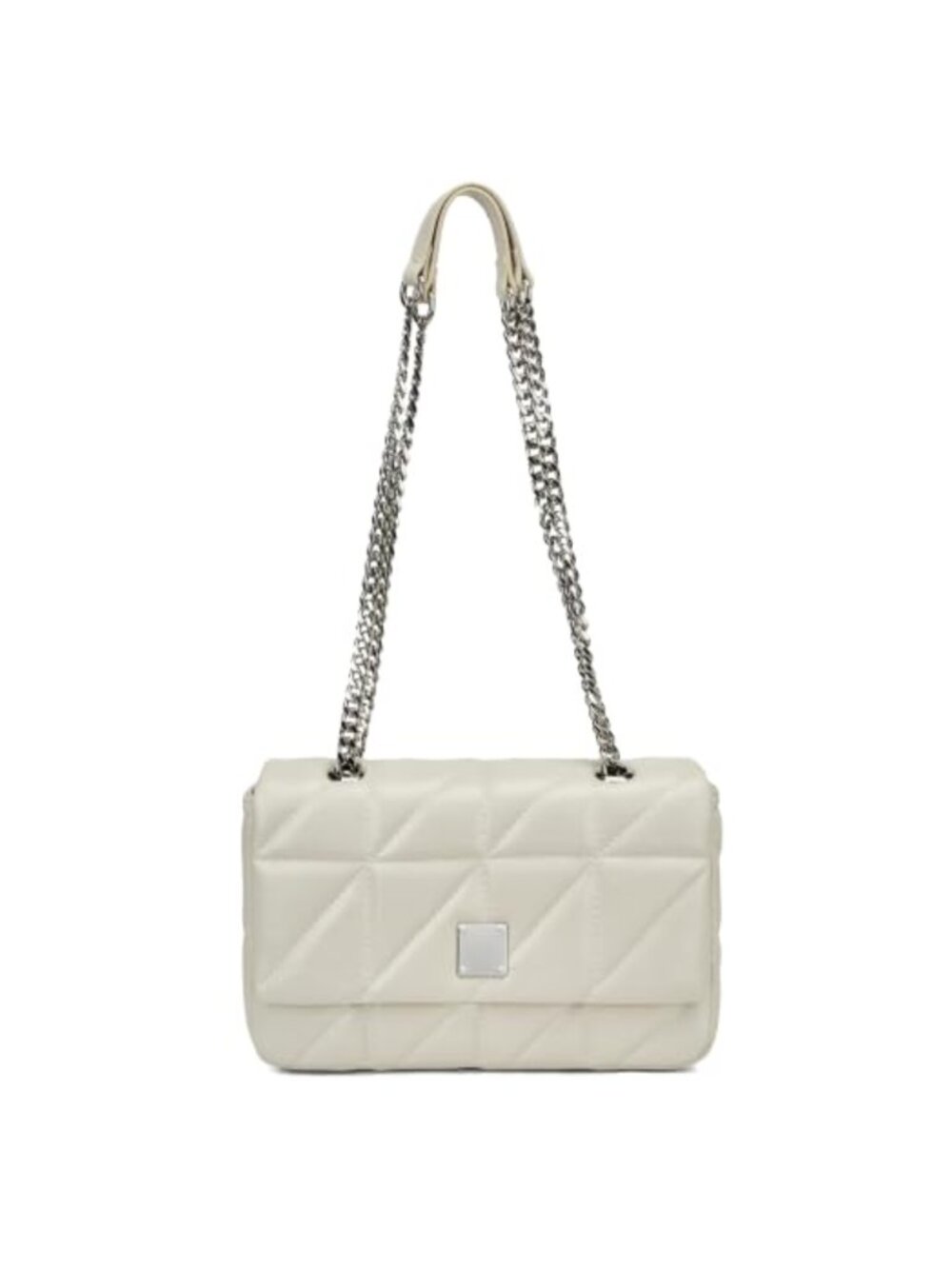 Quilted Faux Leather Mini Hobo Shoulder Bag Women Cute Purse
